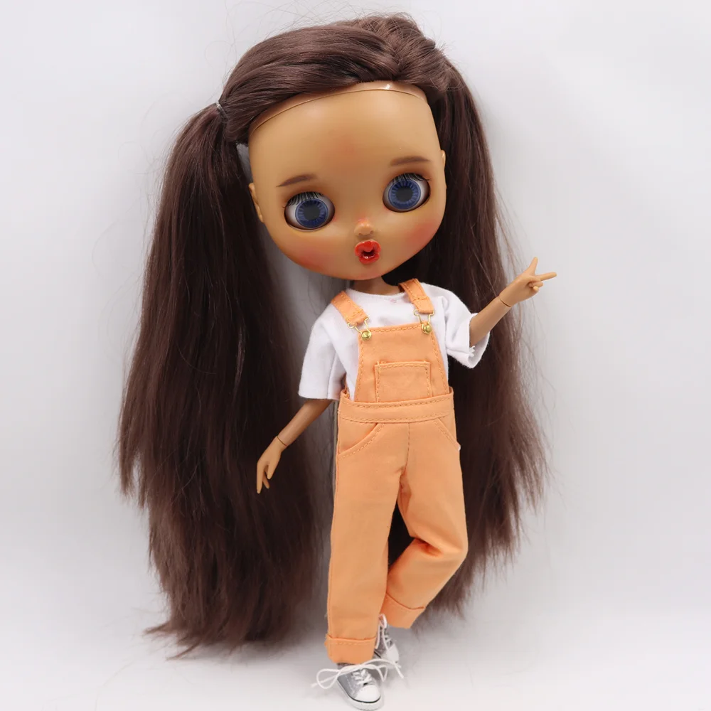 Наряды для Blyth doll Overrall скотч-Сода с белой футболкой для сустава, прохладная одежда для тела, ледяная NEO