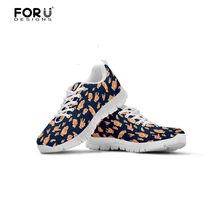 FORUDESIGNS/повседневная обувь на плоской подошве для женщин ASL Ручной знак кроссовки женские дышащие сетчатые туфли для подростков девочек для удобной ходьбы