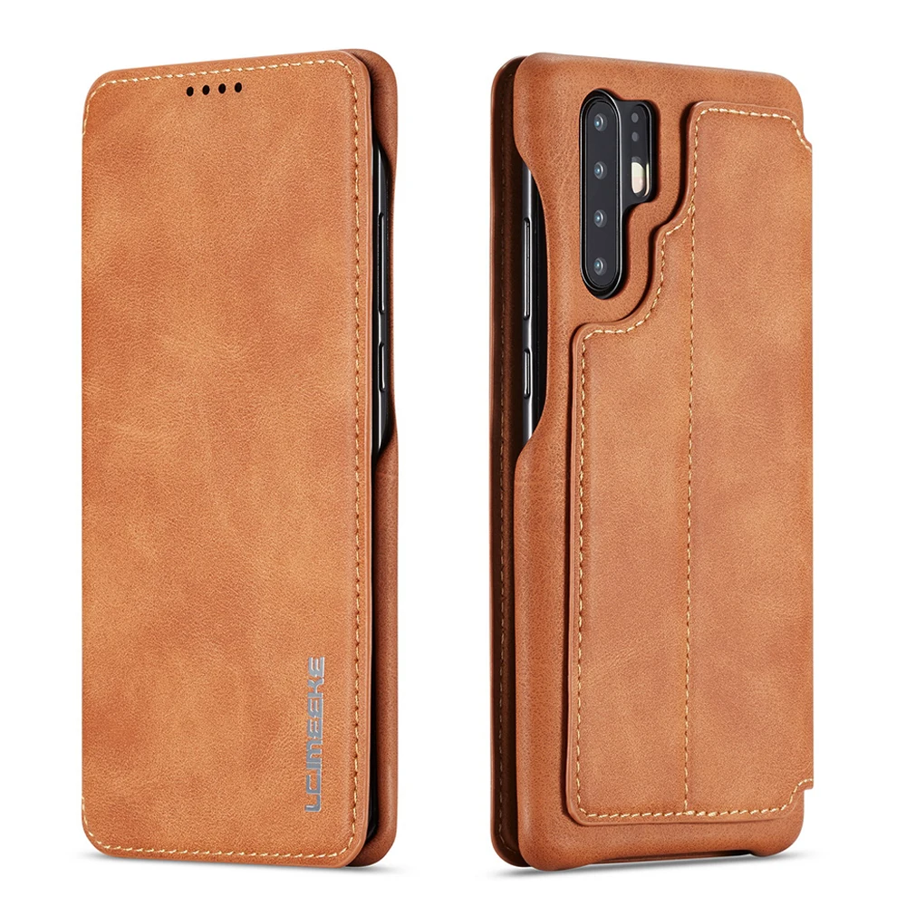 Кожаный флип-чехол на магните для huawei P30 P20 Pro P30 Lite с держатель для карт кошелек Чехол huawei P30 P20 чехол для ПК Жесткий Чехол Для Телефона
