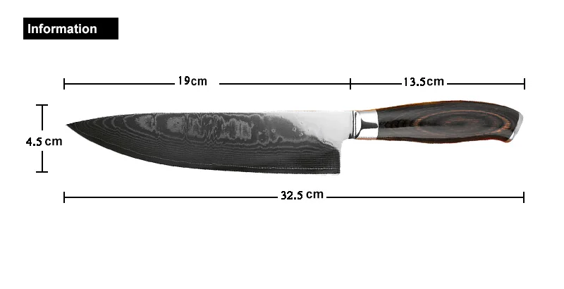 XITUO нож шеф-повара 8 дюймов лучшее качество японский VG10 супер сталь 67 слой Дамаск-бритва острый, кухонный нож инструменты для приготовления пищи