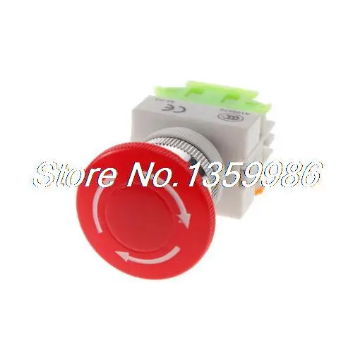 

5PCS 10A CNC Red Rotary Emergency Stop Mushroom Pushbutton Switch