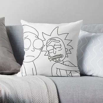 

Anime Rick and Morty Pillow Covers Cases Pattern Nordic Cover Cushion Pillowcase Square Print