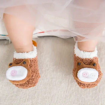 

Baby Socks Rubber Anti Slip Floor Cartoon Kids Toddlers Autumn Spring Fashion Animal Newborn Cute 0-6-18month