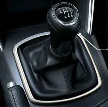 

Chrome MT Knob model GEAR SHIFT FRAME COVER trim For Mazda CX5 2013 2014 2015