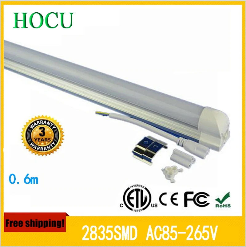 

LED Tube Light Bulb t8 led tube 600mm SMD 2835 9W Lamps AC85~265V Cold/Warm White lampada luz led spotlight