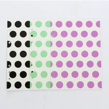 Милый узор в горошек спиральные разделители для блокнота, оригинальная креативная указательная бумага/Разделитель страницы для ежедневника планировщика A5 A6