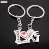New fashion jewelry I LOVE YOU Heart Keychain Ring Keyring Lover Romantic Creative New chaveiro couple Key Chain Best Gift 17319 ► Photo 2/6