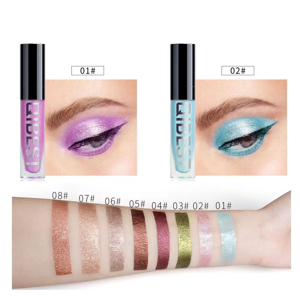 

8-Color Shiny Eye Shadow Liquid Pearl Eye Shadow Diamond Eye Shadow Liquid Glitter Eyeshadow RQS-Y19
