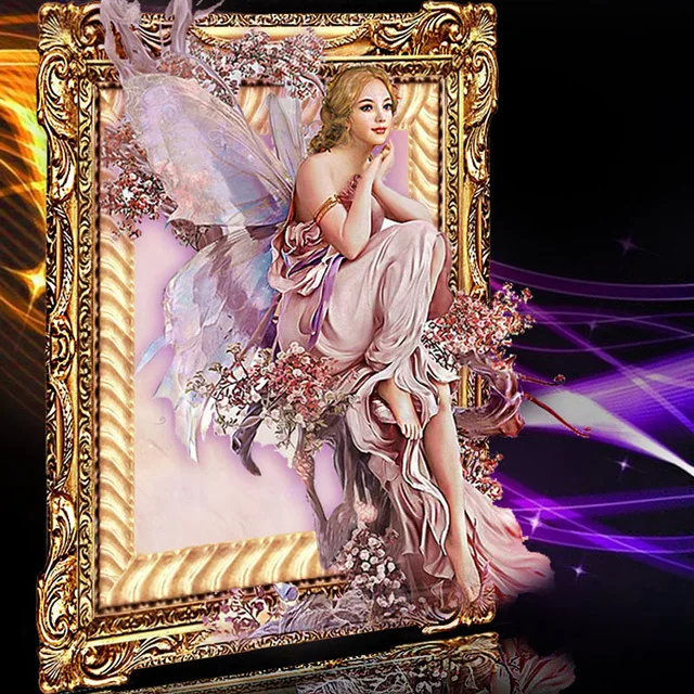 

5D diy Diamond painting rhinestones cross stitch diamond embroidery Stitch Tools Kit mosaic angel girl pictures gift