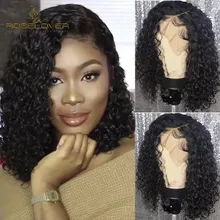 13x6 парики из натуральных волос на кружеве предварительно сорванные с волосами младенца глубокая часть вьющиеся малайзийские волосы remy волосы на кружеве парики 8-16"