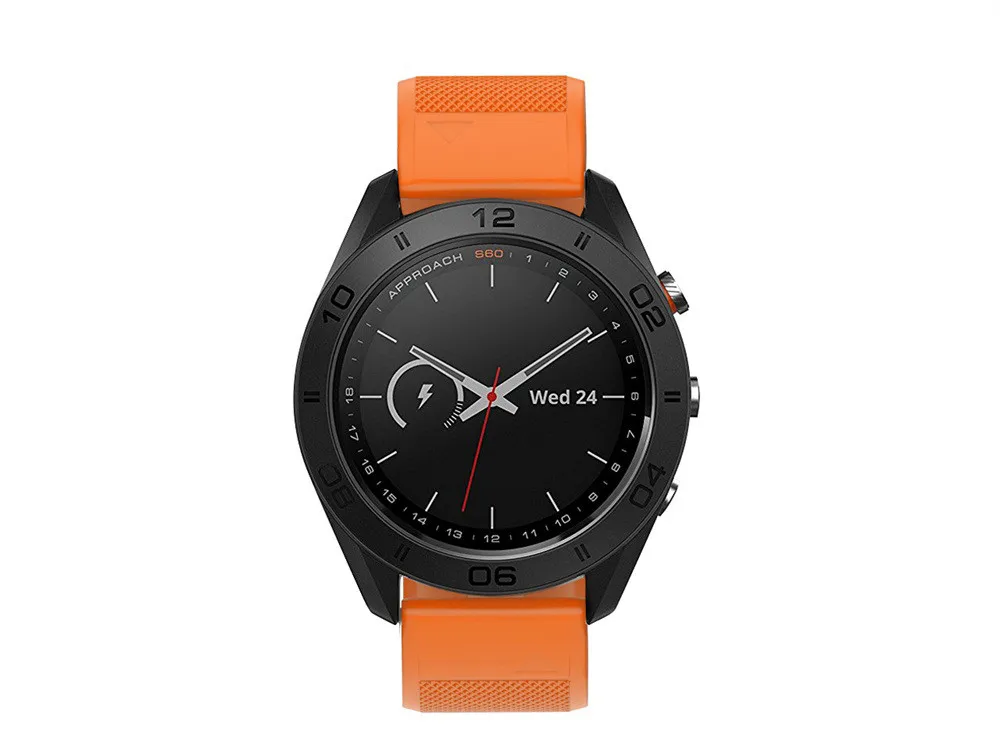 LANDFOX мягкий силиконовый ремешок замена часы ремешок для Garmin подход S60 Smartwatch 22 мм Прямая