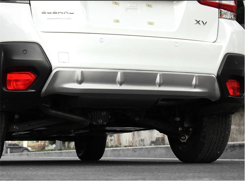 Подходит для Subaru XV xv 2009 спереди+ задний бампер диффузор бамперы для губ протектор гвардии опорная плита из нержавеющей стали