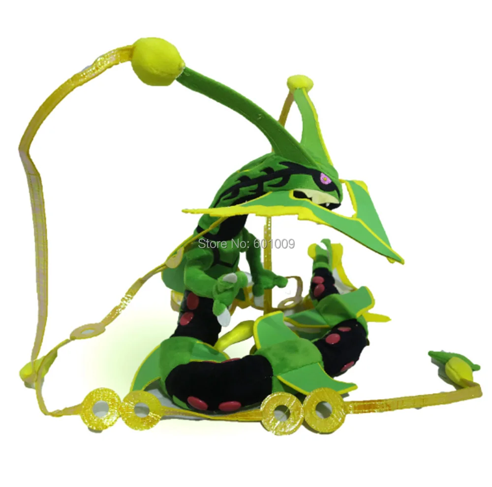 EMS 10/лот 2 стиля 83 см XY Mega Rayquaza черный зеленый плюшевый мультфильм куклы