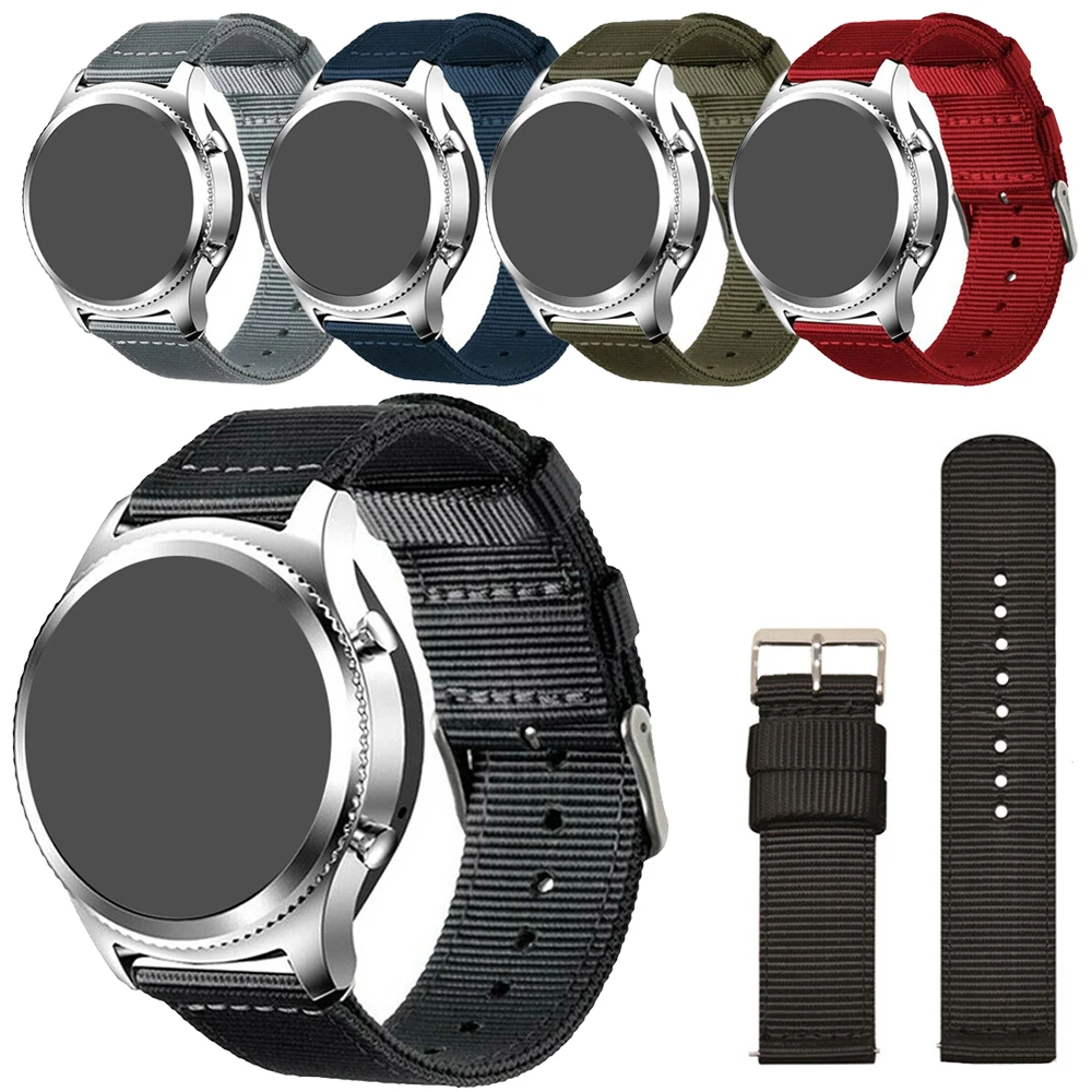 

Sport Universal Nylon Wrist Bracelet Strap Quick Release 20mm Watch Strap For Samsung Gear S3 S2 Watchband Adjustable Watch Band