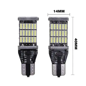 

2PCS Super Bright Car Auto Canbus Marker Turn Signal Lamps T15 W16W 921 45 SMD LED 4014 Reading Light Interior Lighting Bulb