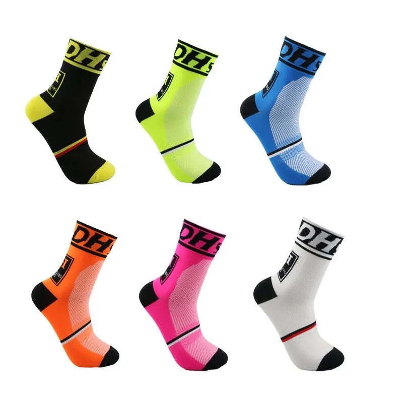 

DH Sports New Cycling Socks Top Quality Professional Brand Sport Socks Breathable Bicycle Sock Outdoor Racing