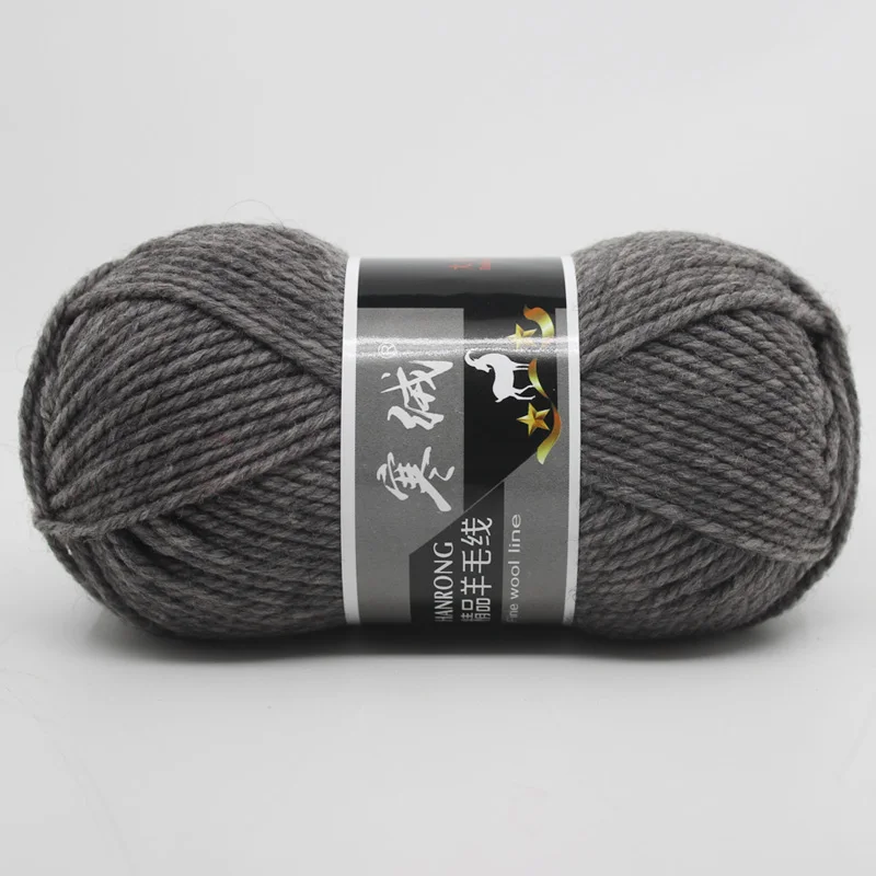 3 слойная шерстяная пряжа для вязания тонкой камвольной смешанной пряжи вязания крючком свитер шарф 100 г/шт - Цвет: 14