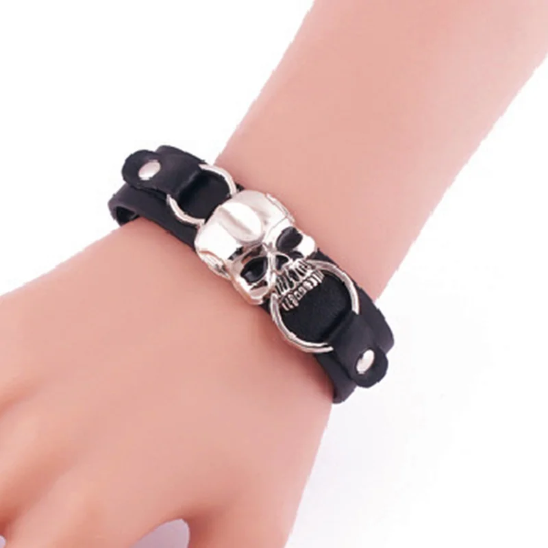 Мужской плетеный браслет из натуральной кожи в стиле панк|bracelet men 2016|bracelet menleather
