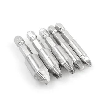 

5pcs Screw Extractor HSS Drill Bit Set Hex Shank Damaged Screw Remover