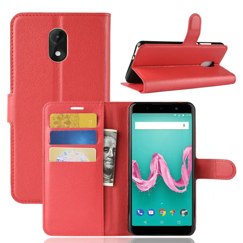 Wiko Lenny 5 4 Plus Lenny5 Чехол кошелек кожаный чехол книжка с откидной крышкой подставкой