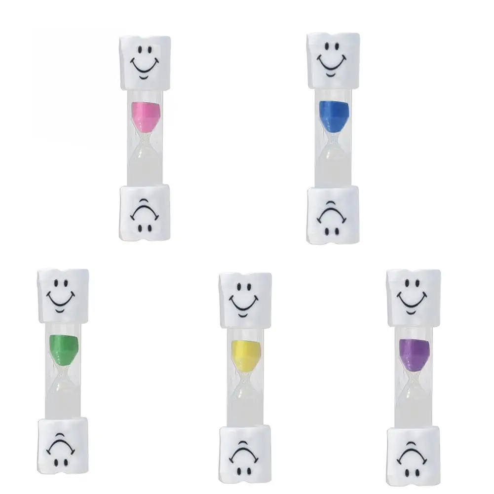 

Popular Smile Face 2 Mins Hourglass Kids Tooth Brushing Timer Sand Clock Home Decor Gift