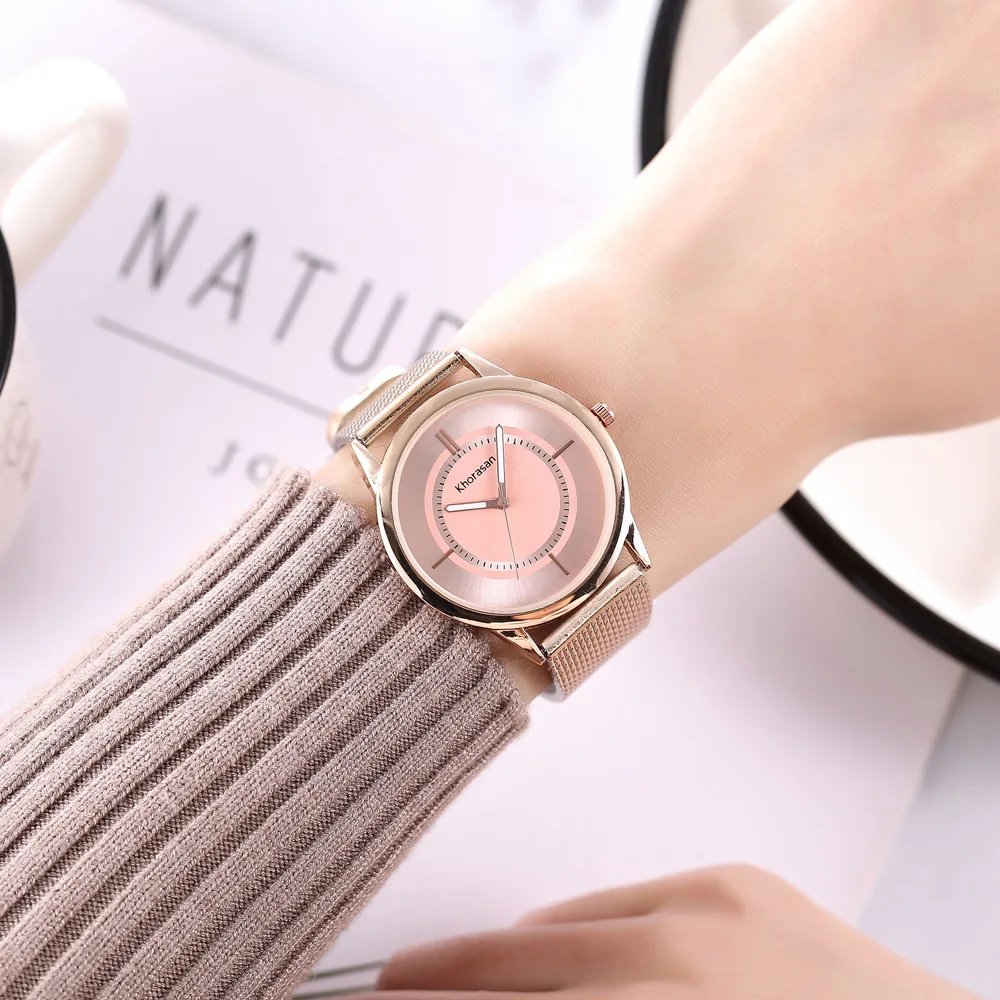 

Hot Luxury Brand Women's Casual Plastic Strap Band Clock Analog Wrist Watches Alloy Quartz Female Watch Montre Femme Reloj Mujer