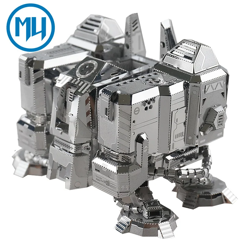 

MU 3D Metal Puzzle Star craft Terran Barracks Building model DIY 3D Laser Cut Assemble Jigsaw Toys for kids gift