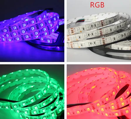 5050 RGB Светодиодные ленты Водонепроницаемый 5 м 10 м 15 м 20 м 30 м DC 12 В RGBW RGBWW светодиодный полосы света 60 светодиодный добавить контроллер