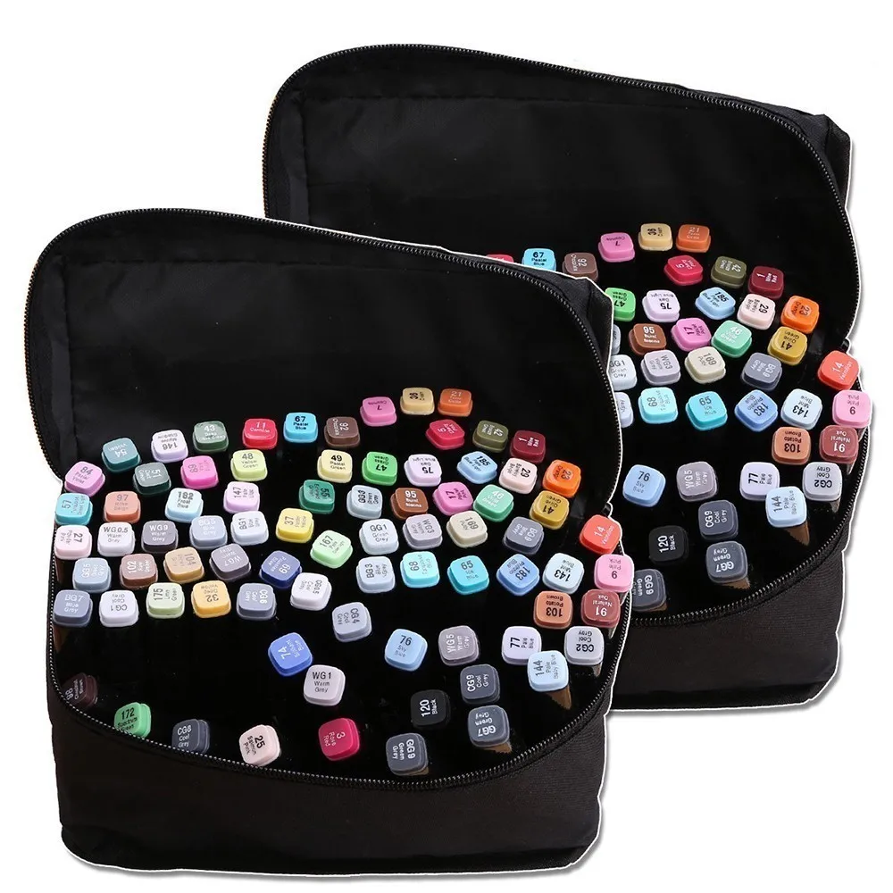 

VC0400016 Three generations of marker pen double head alcohol oil pen 168 color set school supplies