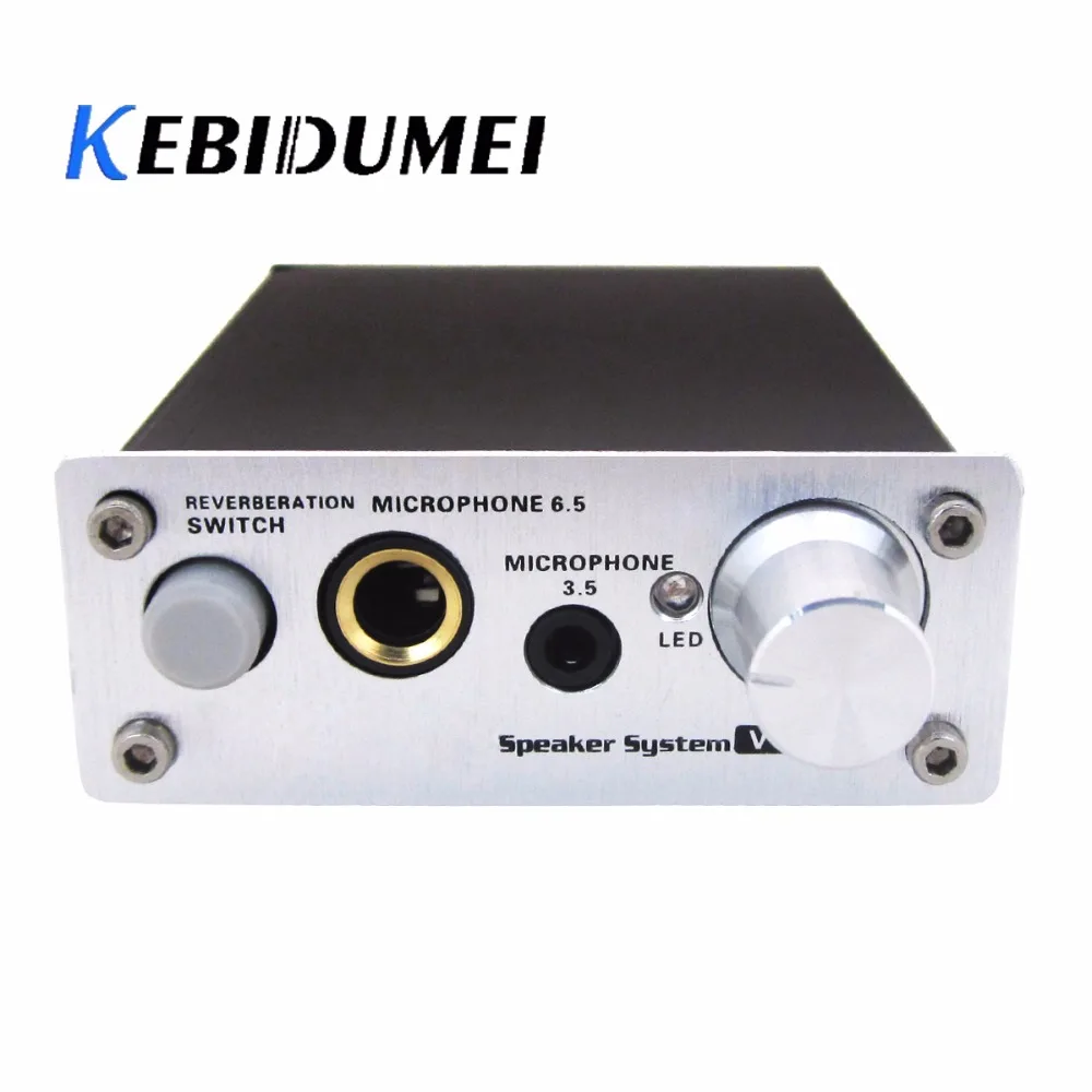kebidumei Microphone Sound Amplifier Ultra Compact 2 Channel Wired PC