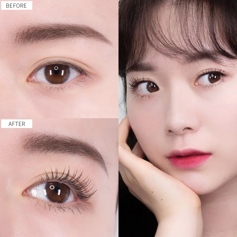 Black Ink 3D Fiber Lashes Mascaras Curl Eyelash Extension Waterproof Eye Black Makeups YUF99
