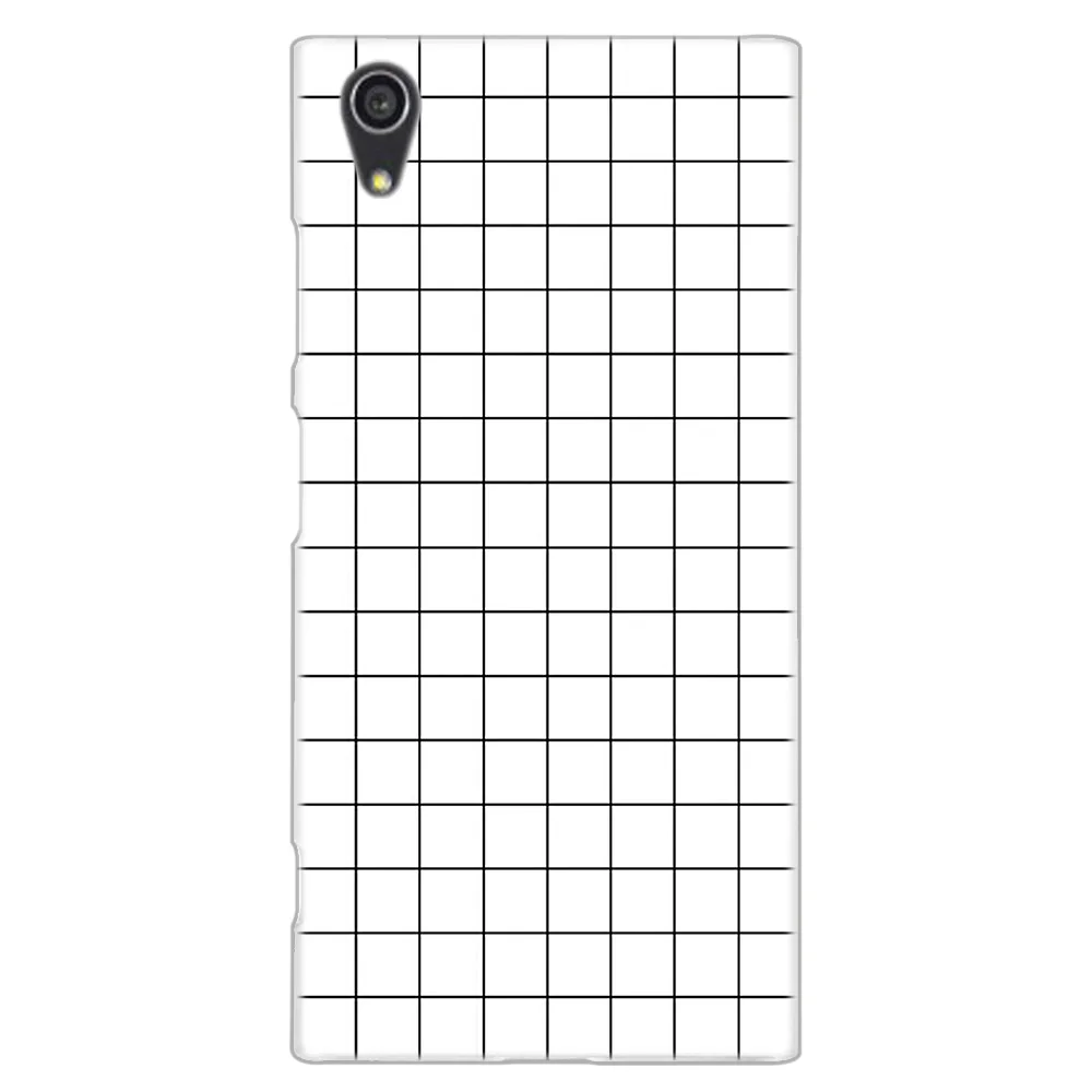 Модный чехол MLLSE в черно-белую клетку для sony Xperia M4Aqua M5 E5 X XA XA1 XA2 Plus XA3 XZ XZ1 XZ2 Compact Z5 L1 L2 L3 Лидер продаж