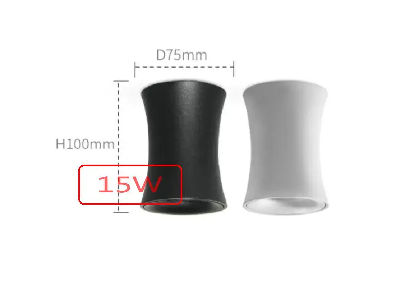 Surface Mounted High Quality Aluminum LED Dimmable