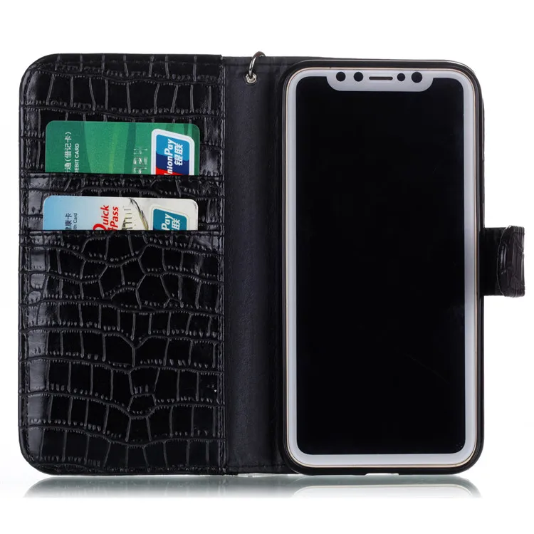 iphone 8 crocodile pattern flip case (3)