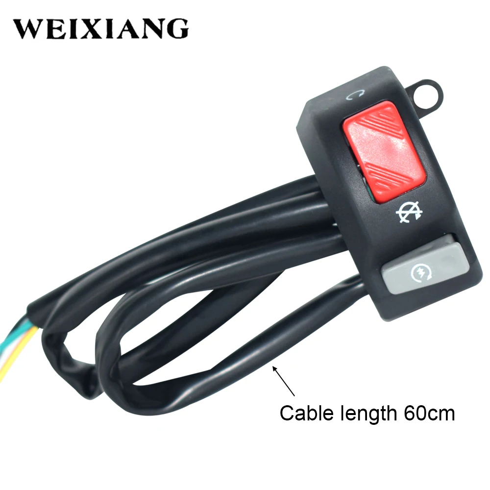 12V переключатели для мотоцикла 7/" 22 мм руль монтажными головками под светильник тумана светильник Рог вкл/выкл Start выключатель