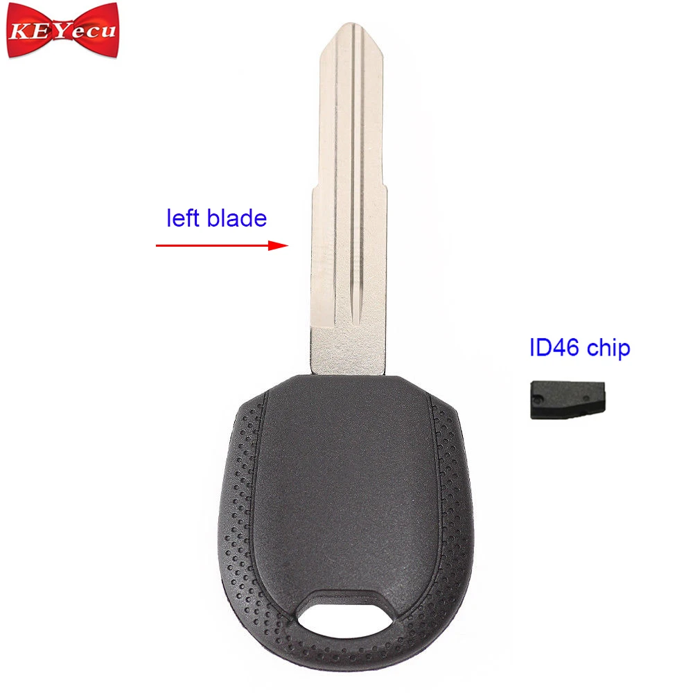 

KEYECU for Kia Cerato Spectra Rio Replacement Transponder Iginition Car Key Fob ID46 Chip Left Blade