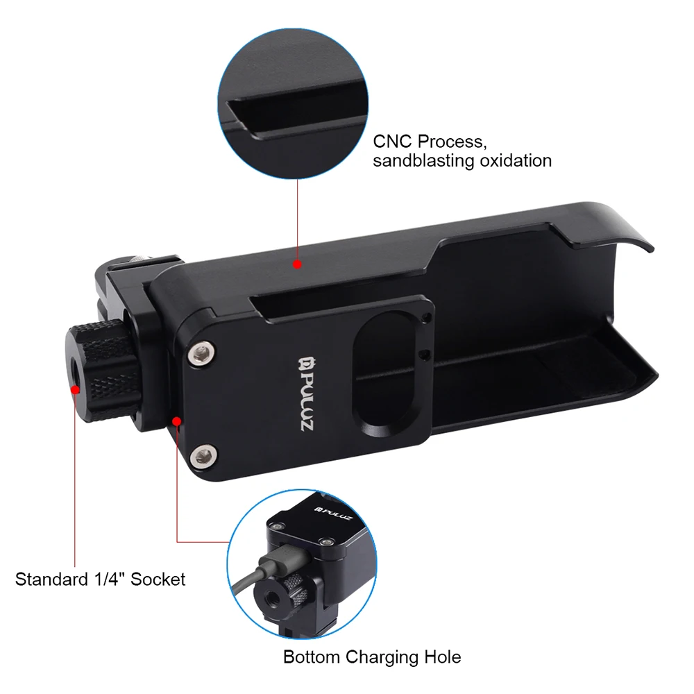 Чехол для Камеры DJi OSMO Карманный ручной карданный стабилизатор аксессуары протектор CNC алюминиевый сплав чехол с 1/4 дюймовым винтом