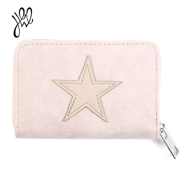 Lovely Small Women Wallets Leather Purses Brand Short Wallet Star Best Gift Girls Wallet Card Holder Mini Lady Coin Purse500609