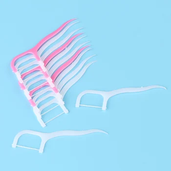 

100 Pcs/Pack Dental Floss Flosser Brush Tooth Picks Oral Care Teethpick Sword Tooth Health Care High Quality