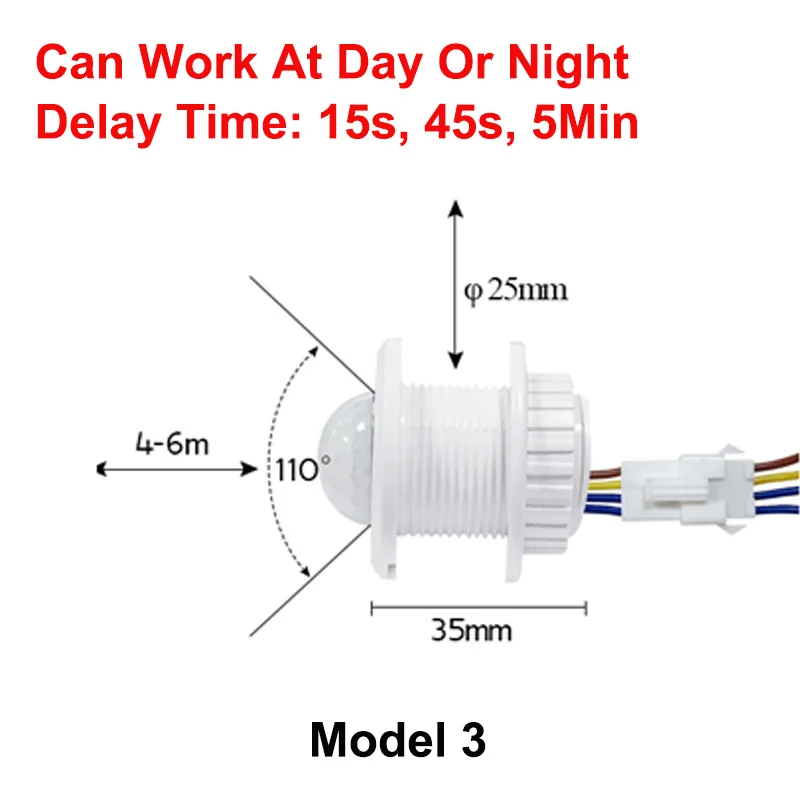 Домашний светодиодный светильник, инфракрасный ИК-датчик движения, переключатель датчика 110-220 В, выключатель, умный переключатель для светодиодный лампы - Цвет: Model 3