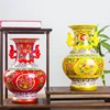 Jingdezhen Antique Ancient Enamel Chinese Ceramic Flower Vase Home Office Decorative Porcelain Vases 5