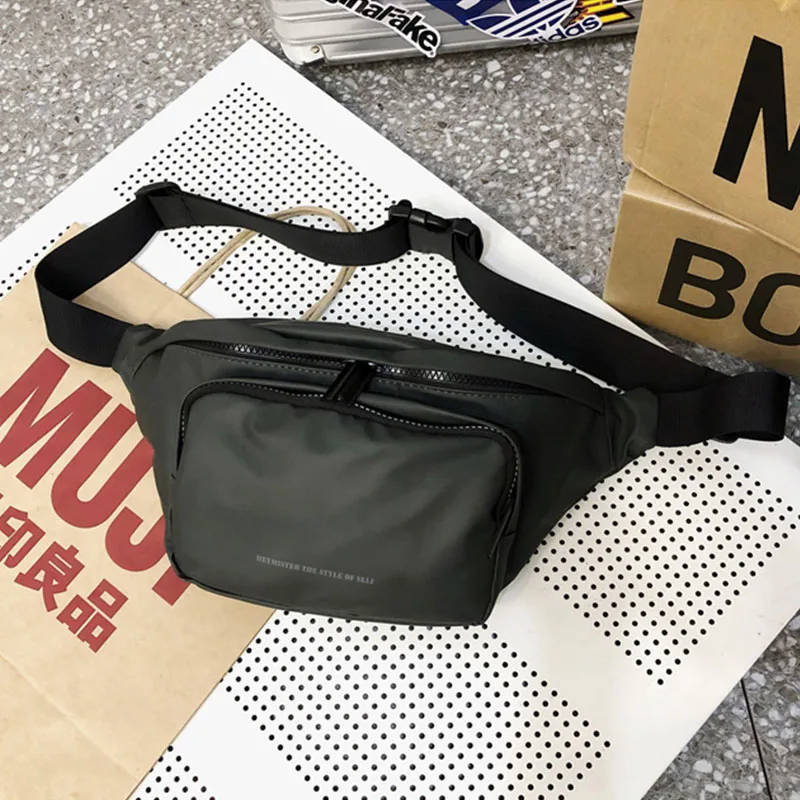 Поясная Сумка унисекс поясная сумка уличный стиль нагрудные сумки хип-хоп модные водонепроницаемые сумки через плечо поясная сумка карман для телефона - Цвет: Green  Waist bag