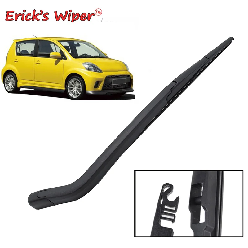 

Erick's Wiper 14" Rear Wiper Blade & Arm Set Kit For Daihatsu Sirion MK2 2004 - 2012 Windshield Windscreen Rear Window