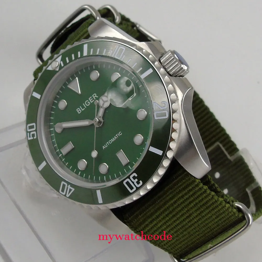 famous 40mm bliger blue dial sapphire crystal automatic movement mens watch famous 40mm bliger blue dial sapphire crystal automatic movement mens watch