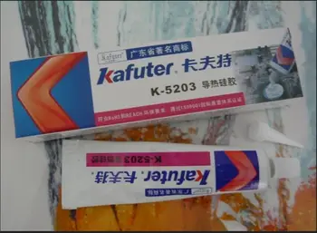 

10Pcs kafuter 80g k-5203 CPU thermal conductive silicone LED bonding adhesive thermal paste coefficient 1.2 white wholesale