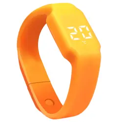 3D светодиодов калорий Шагомер Спорт Смарт часы smart браслет унисекс наручные watchcolour: оранжевый