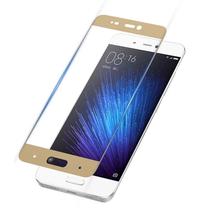 

Advanced Glass edge cover up black edge Protective glass on for Xiaomi Mi5 5s 5s plus black Glass redmi pro Screen Protector