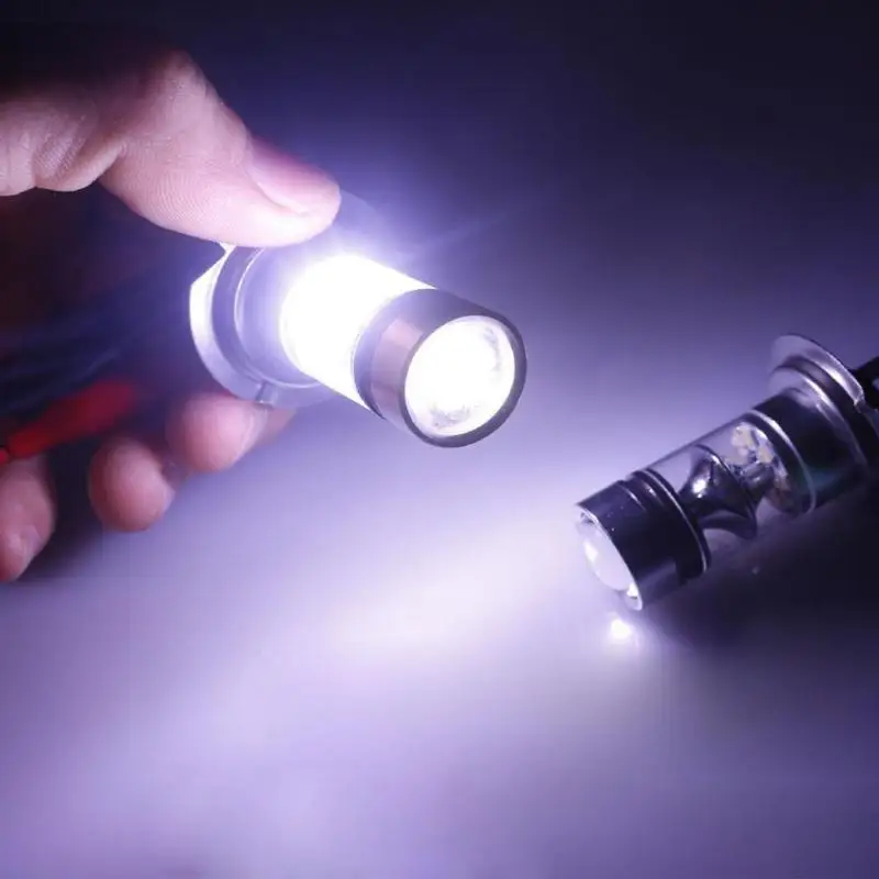 

2Pcs H7 100W Car LED Fog Tail Driving Light Lamp Bulb High Power Automotive Auto Replacement Light-emitting Diode Head Lamp