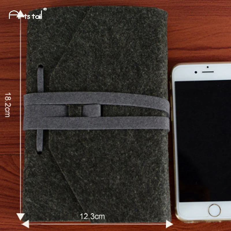 Arts Tail Wool Felt Cover Creative Retro Bands Vintage School Office Loose Sheet Note Book Kraft Paper Travel Daily Notebooks Arts Tail Wool Felt Cover Creative Retro Bands Vintage School Office Loose Sheet Note Book Kraft Paper Travel Daily Notebooks