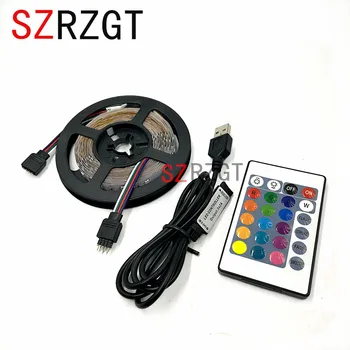 

USB Powered DC 5V LED Strip light 2835 RGB Waterproof Tape LED Lamp 1M 2M 3M 4M 5M TV Background Lighting